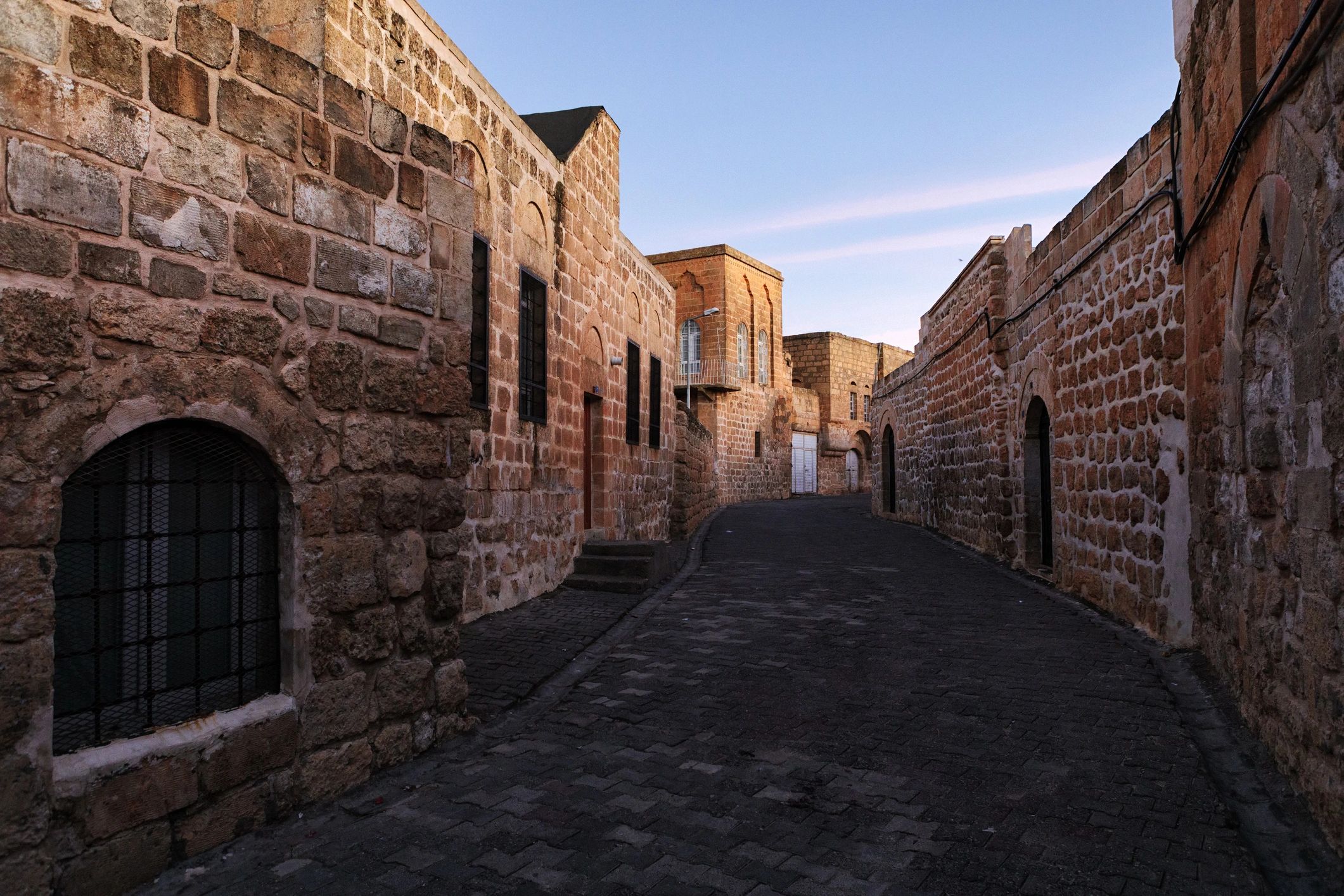 Ancient stone street suggesting archaeological context