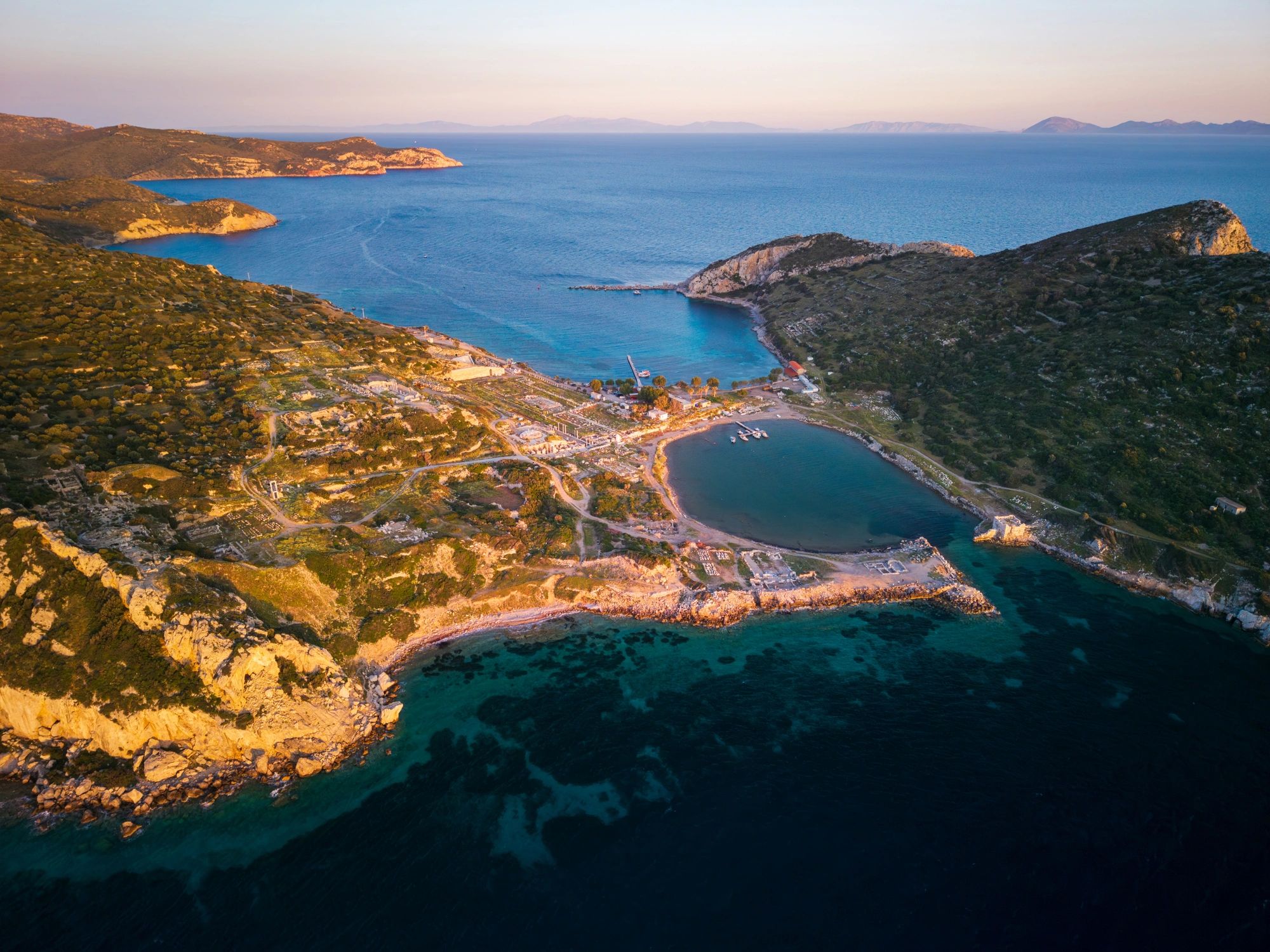 Ancient harbor ruins representing the historical and cultural setting of intertestamental research